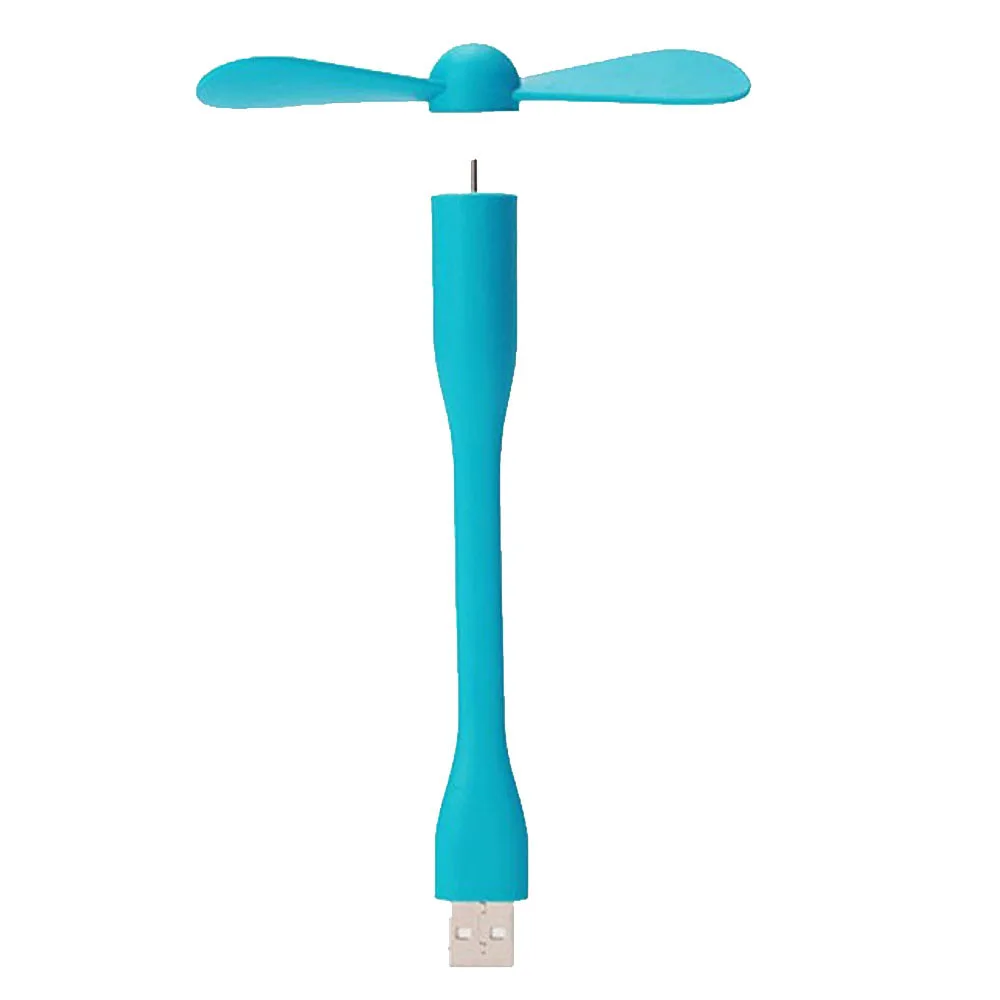 Новые электронные гаджеты гаджет Ventilador Led Usb мини вентилятор портативный гибкий USB Охлаждающий Вентилятор Кулер для ноутбука компьютера - Цвет: Синий