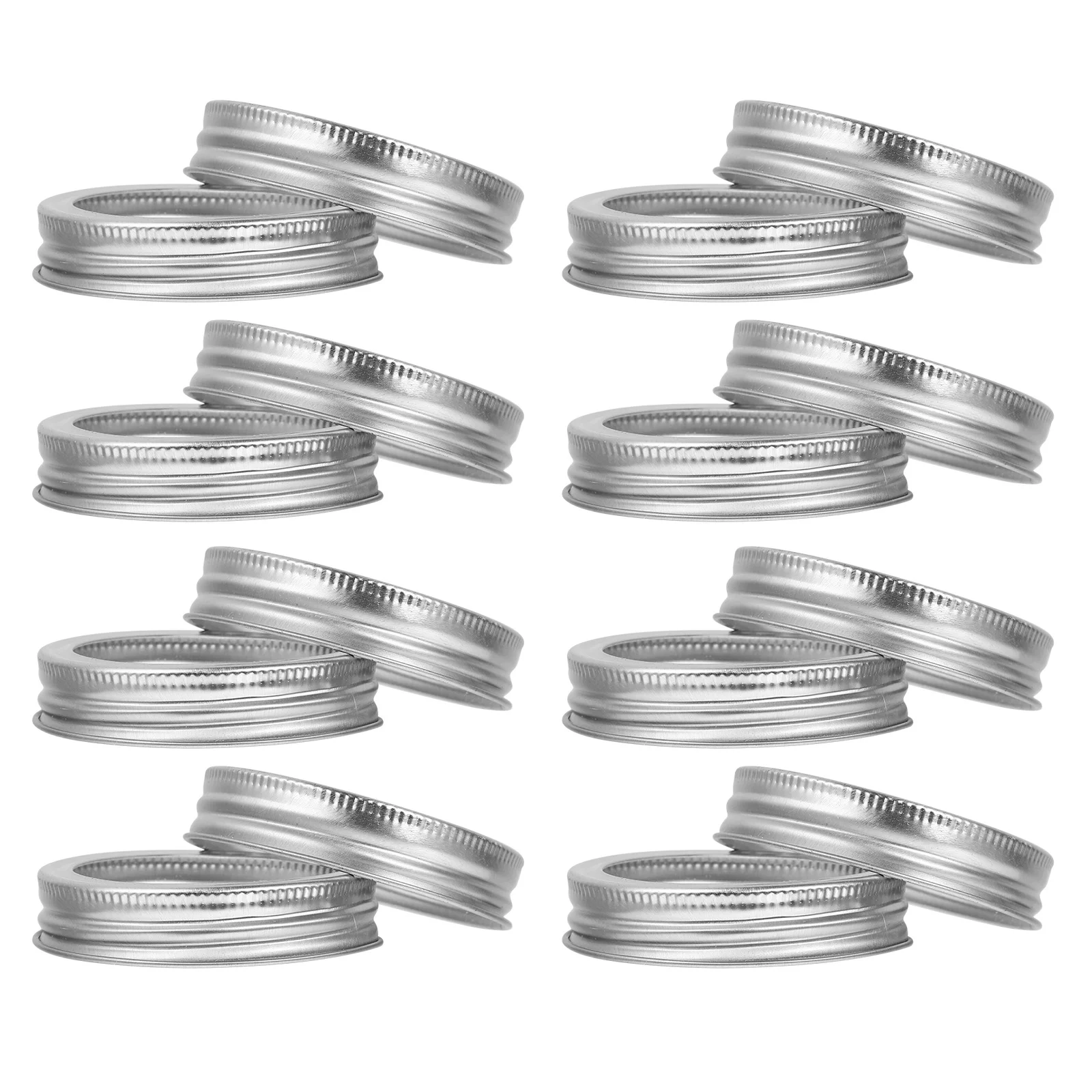 

24pcs Regular Mouth Canning Jar Bands Replacement Metal Split-type Lids Rings