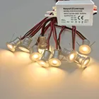 Открытая терраса диджей вечерние сценический прожектор с трансформатором IP65 1W 12V Мини светодиодный потолочный светильник Downlight Focos точечная лампа, получившая сертификат Европейского соответствия