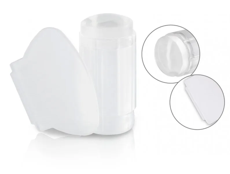 

10PCS/Lot New 2.8CM Jelly StamperEG_ Clear Nail Art Stamper Manicure Jelly Stamper & Scraper Transfer Tool Littl