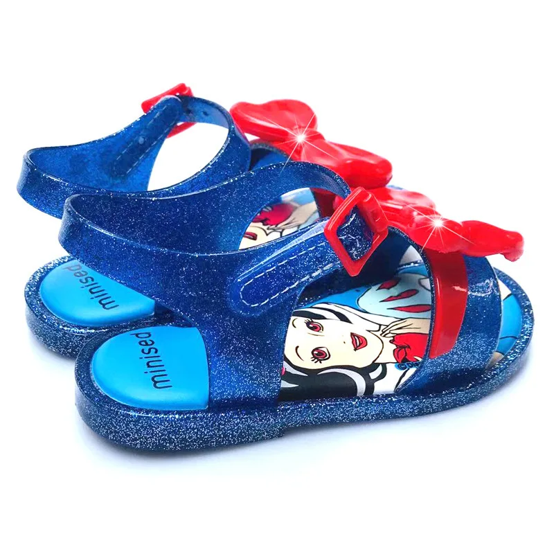 Kids Sandals Mini Shoes New Summer Princess Style Jelly Shoe Girl Non-slip Kids Beach Sandal Toddler Children's Flat Sandal