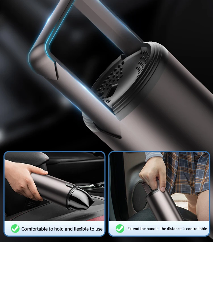 Беспроводной 6000PA мини пылесос на автомобиль для домашнего мульти функция