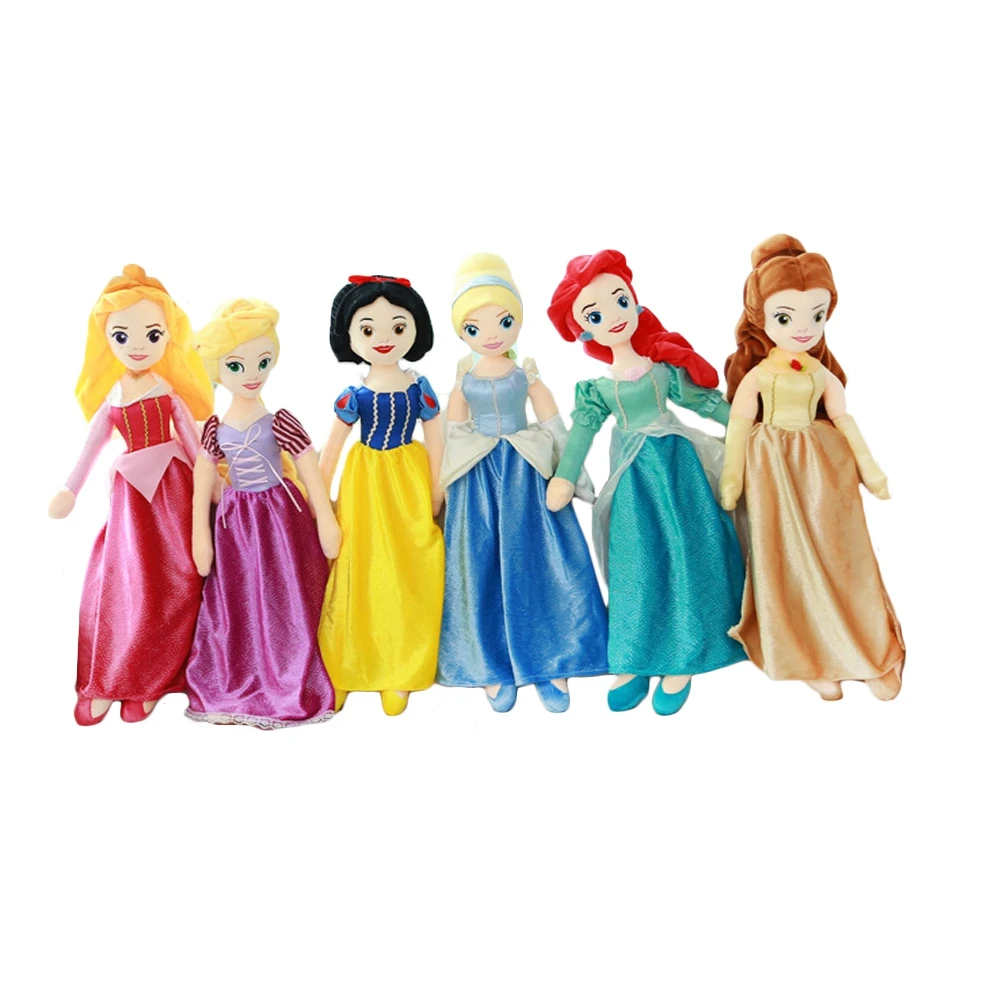 Белоснежка Русалка Аврора Рапунцель Золушка игрушки принцессы мягкие плюшевые