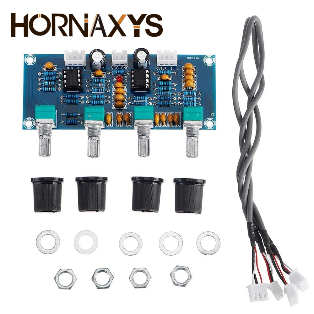 XH-A901 NE5532 Tone плата предусилителя Pre-amp с регулировкой громкости высоких басов