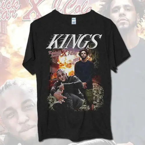 Вдохновленная Kendrick Lamar &amp J.cole Kings футболка на заказ в стиле хип-хоп с принтом