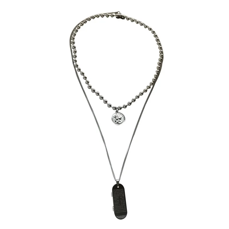 

Korean version of the hot style fashion scooter style necklace female 2021 fashion stacking necklace popular accessories