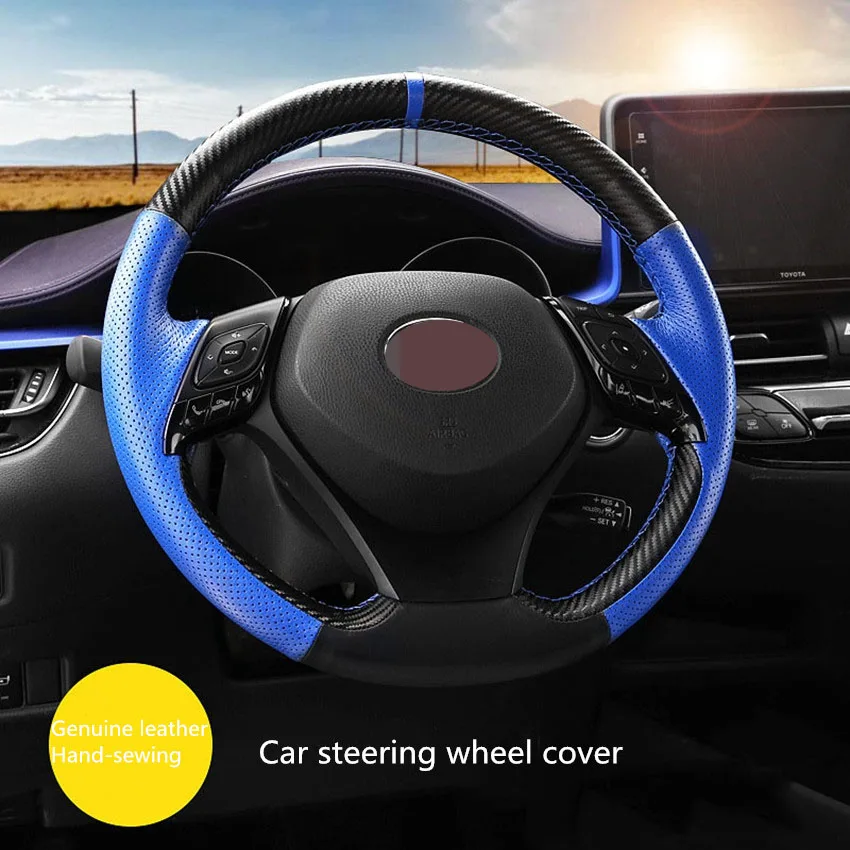 Чехол для рулевого колеса Toyota CHR чехол из натуральной кожи аксессуары автомобиля