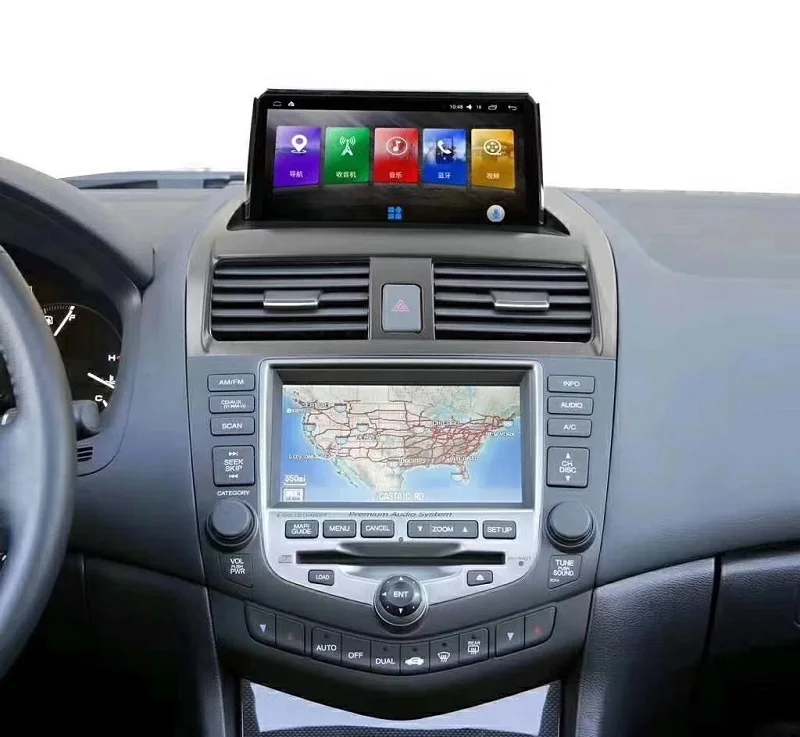 2.5D 1920x1080 9,66 дюймов android 8,1 автомобильный проигрыватель с радио и GPS DVD Автомобильный мультимедийный навигатор android dvd для Honda Accord 7 2003-2007
