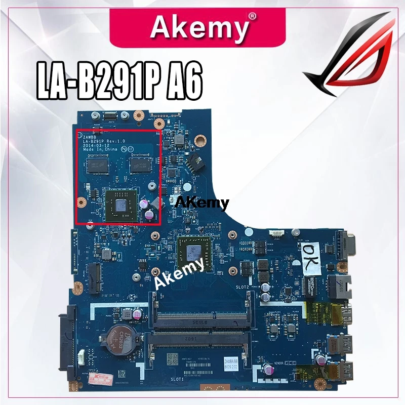 100% новая материнская плата ZAWBA/BB LA B291P для For Lenovo B50 45 ноутбук ПК бортовой процессор