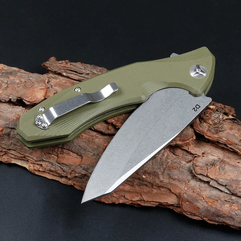 Folding knife Senior The sharp D2 steel hunting survival tactics hardness 58 HRC EDC tool High-end gift | Инструменты