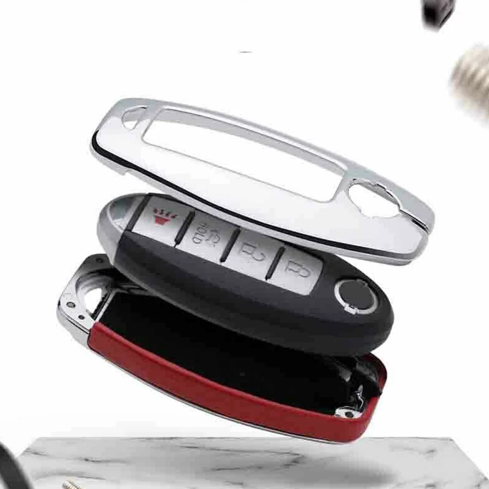 Защитный чехол для автомобильного ключа металлический кожаный дистанционного
