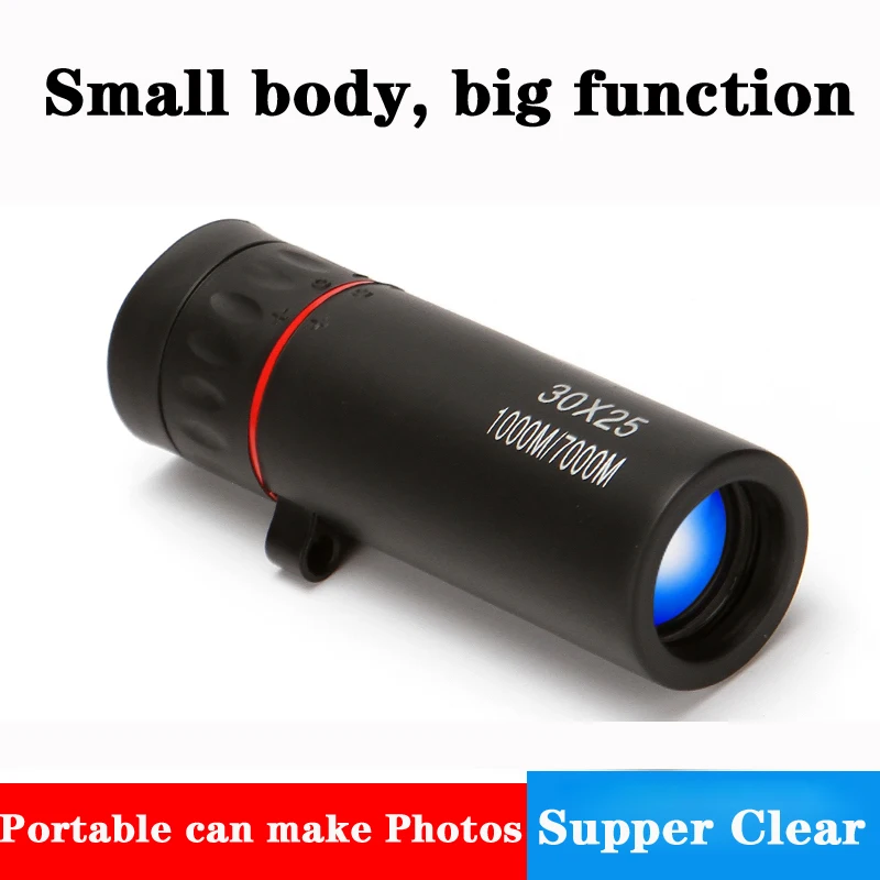 Высокая Мощность HD монокуляр телескоп 30X25 мини туризм карманный бинокль BAK4