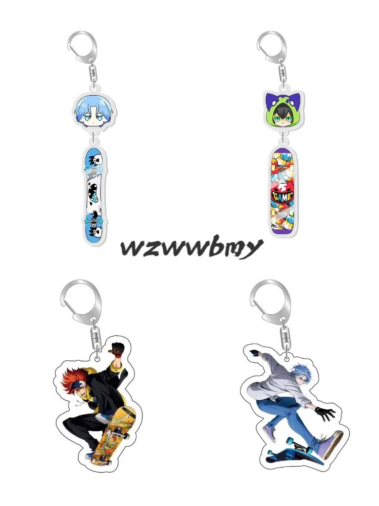 

Hot Anime Sk∞ Sk8 The Infinity Reki Kyan Miya Langa Character Keychain Cosplay Acrylic Key Chain Pendant Keyring Prop