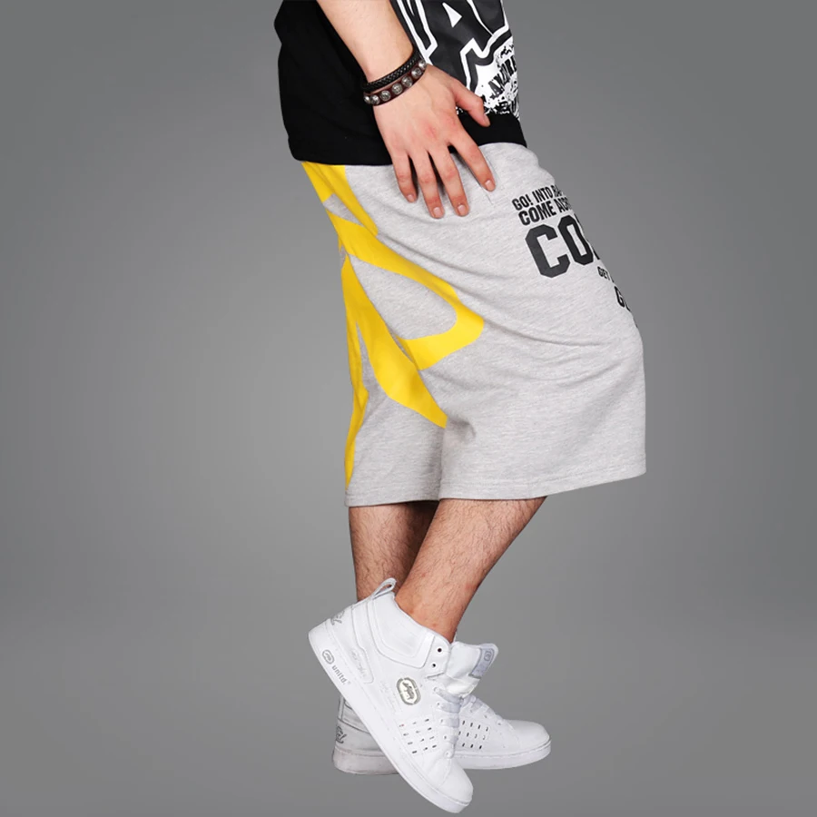 Длинные мужские шорты в стиле хип хоп повседневные большие размеры Harajuku