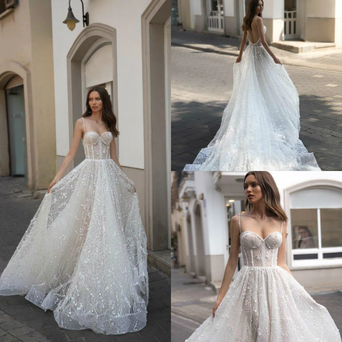 

Женское свадебное платье It's yiiya, белое кружевное платье в стиле бохо на бретельках с 3D цветочной аппликацией на лето 2019