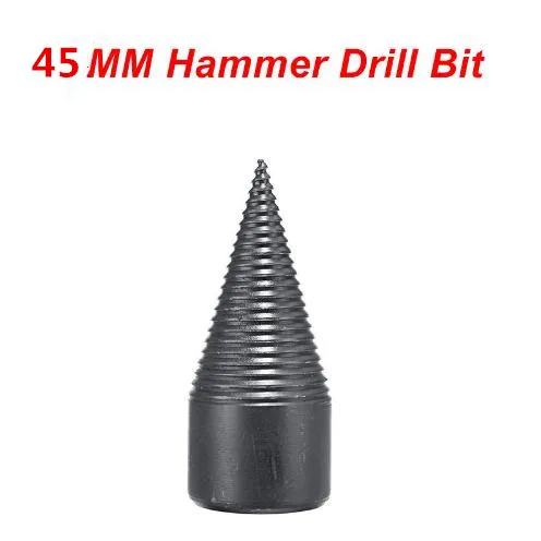 45mm drill bit HSS деревообрабатывающий древесина сепаратор спиральный конусный расширитель удар драйвер Бытовая дрова машина сплиттер сверло для сверла 32/42 мм - Цвет: 45mm drill bit