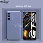 Яркий чехол для Oppo Realme GT Neo, чехол из углеродного волокна, однотонный Жидкий чехол для Oppo Realme GT Neo, чехол для Realme GT Master
