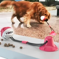 dog toy silicon suction cup tug interactive dog ball toys for pet chew bite tooth cleaning toothbrush dogs food toys vip link