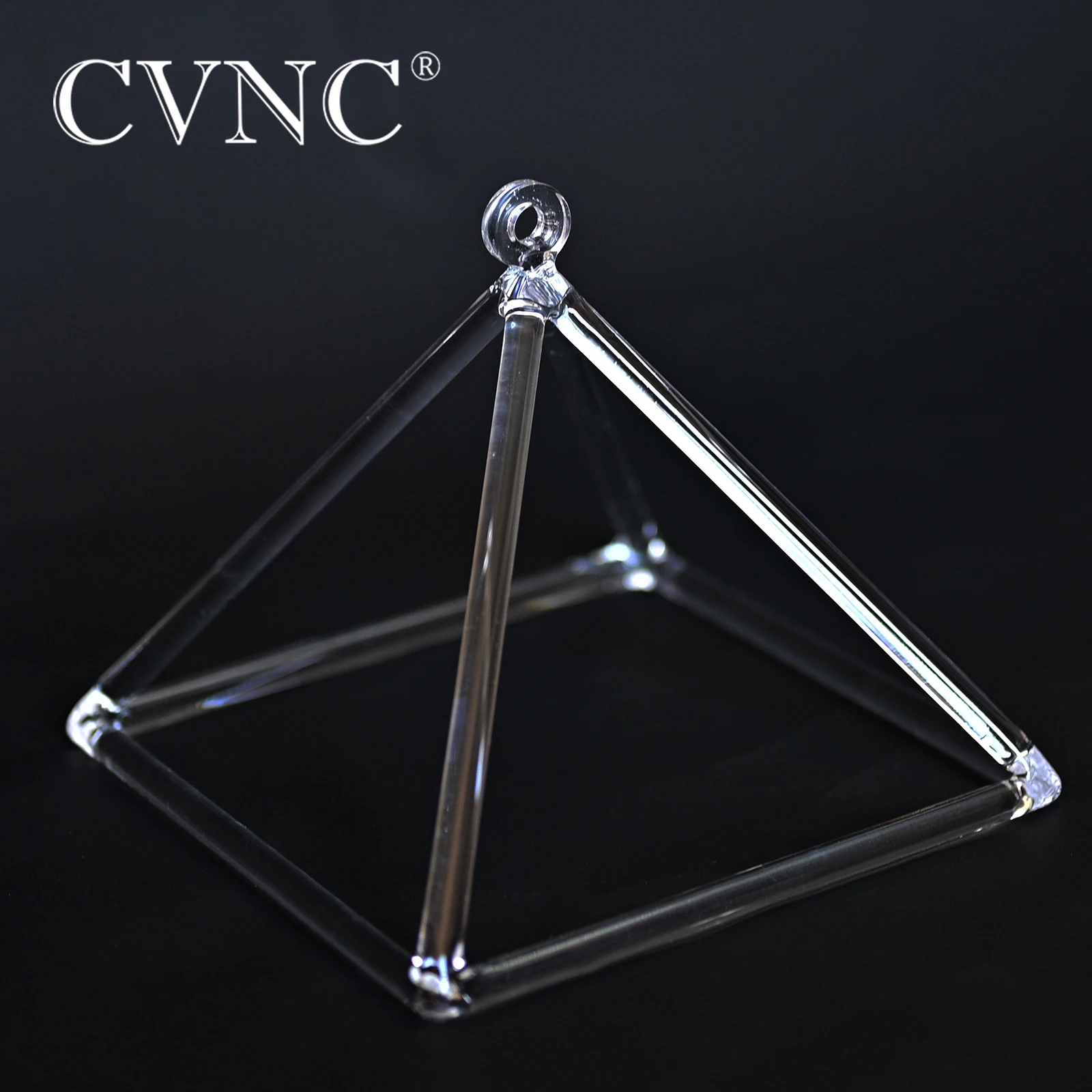 CVNC 4 дюймовый прозрачный кварцевый кристалл пение медитация Пирамида| |