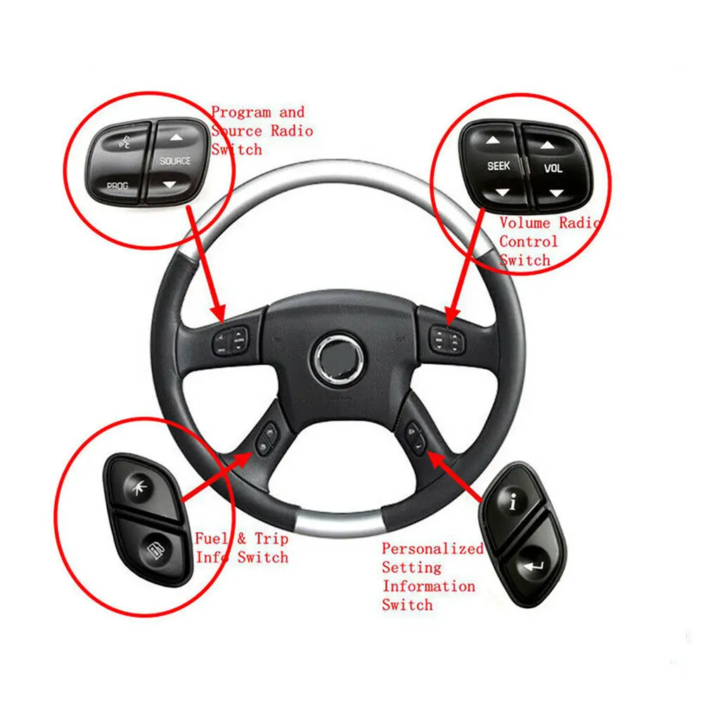 Переключатель регулировки громкости для Chevrolet Silverado GMC Sierra 2003 2009 21997738 21997739 1999442