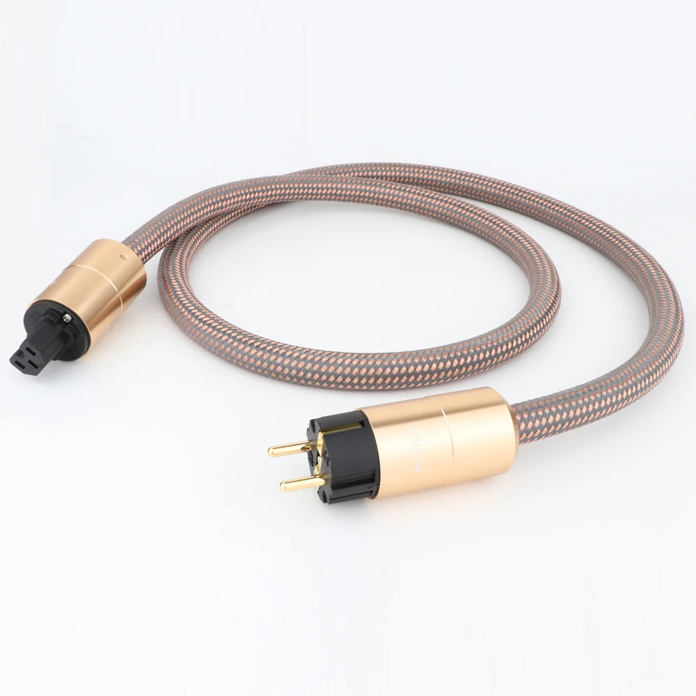 HI End HIFI сетевой кабель переменного тока Европейская линия питания Schuko шнур