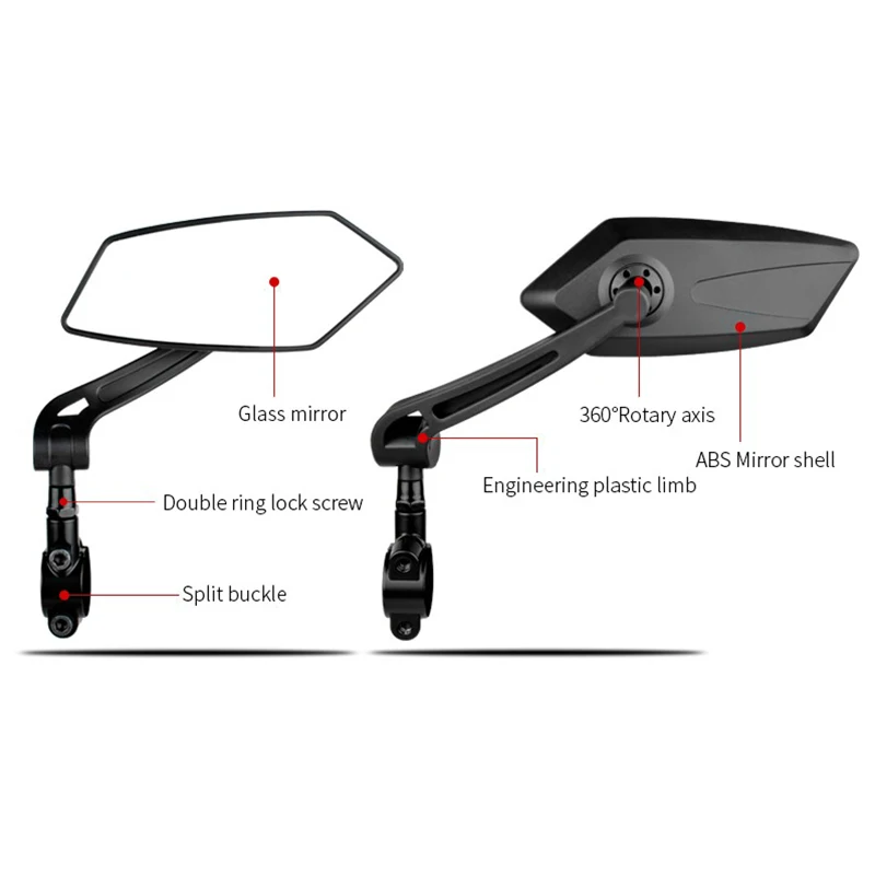 Зеркало заднего вида для велосипеда велосипедный широкий диапазон отражатель