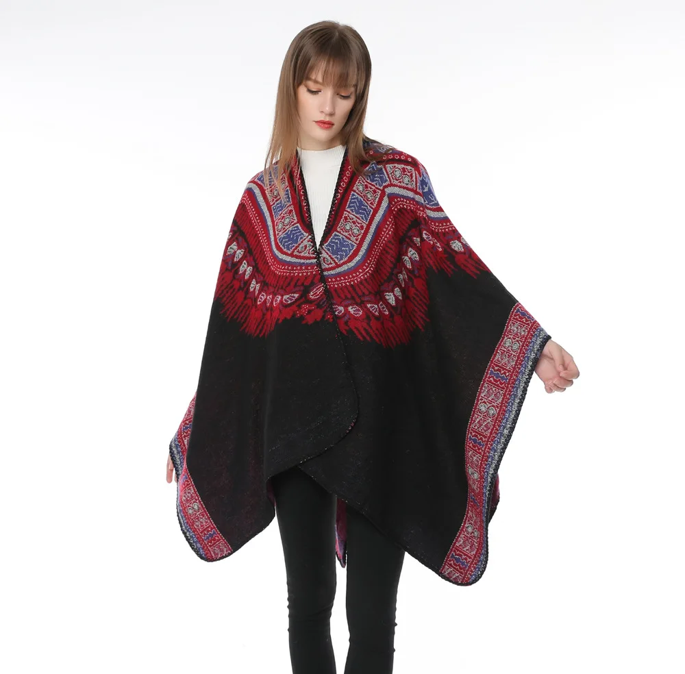 Новинка 2020 Женская осенне-зимняя утолщенная шаль в европейском и американском
