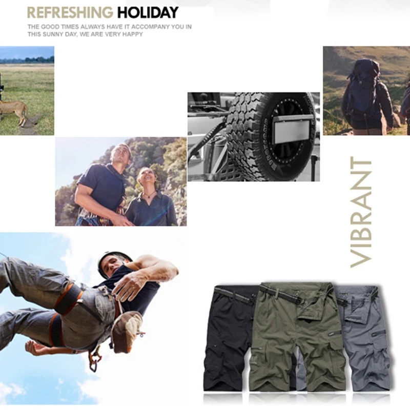 

Hot Sale Men Quick Dry Hiking Shorts Outdoor Waterproof Trekking Fishing Sports Shorts N66