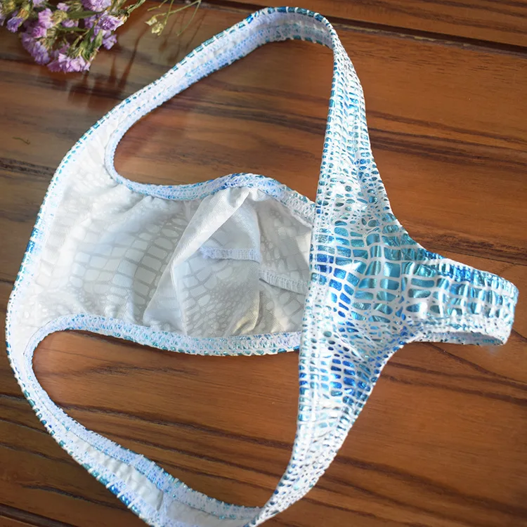 Горячая новинка стильное блестящее мужское сексуальное нижнее белье из