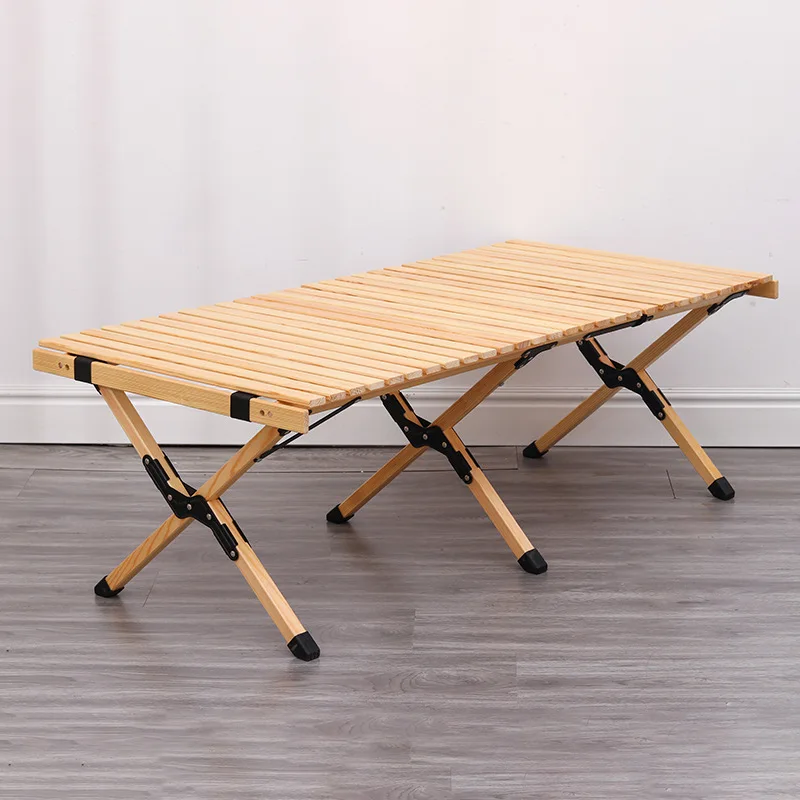 

Camping Folding Wood Table- Portable Foldable Outdoor Picnic Table Wooden Table Picnic, Camp, Travel,Garden BBQ
