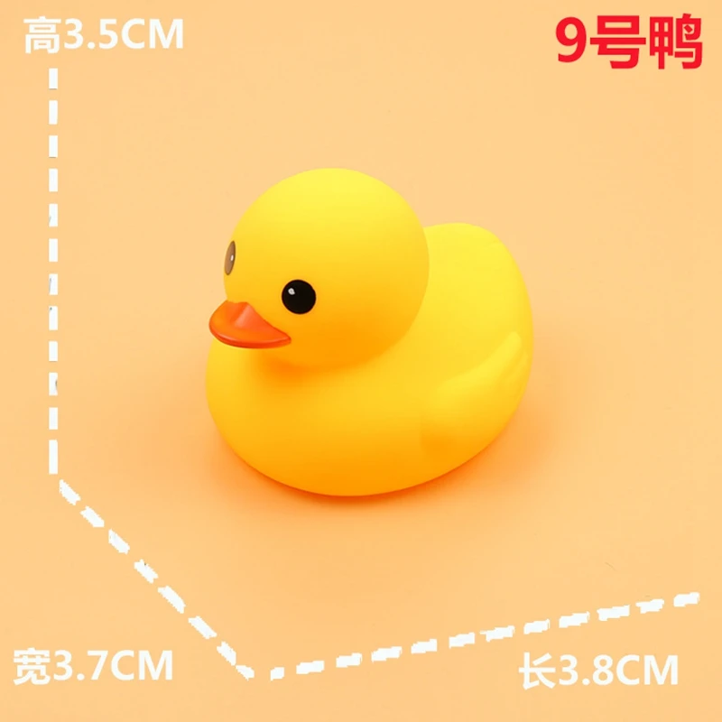 ZWX146-08 Игрушка для ванной для детей, детская игрушка для ванной, забавное животное для купания, резиновая утка, животное, вызов, милый пляж, вода, Kawaii, желтая утка, игрушки в виде уток - Цвет: ZWX146-08