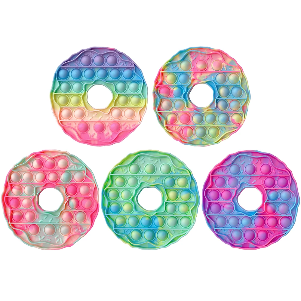 

Silicone Doughnut Push Bubble Simpl Dimmer Press Board Cup Mat Kid Adult Family Simple Dimple Game Entertainment Fidget Toys 1pc