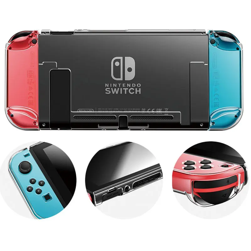Чехол аксессуары Coque для Nintendo Switch жесткий кожаный чехол Корпус оболочка Joy Con Joycon