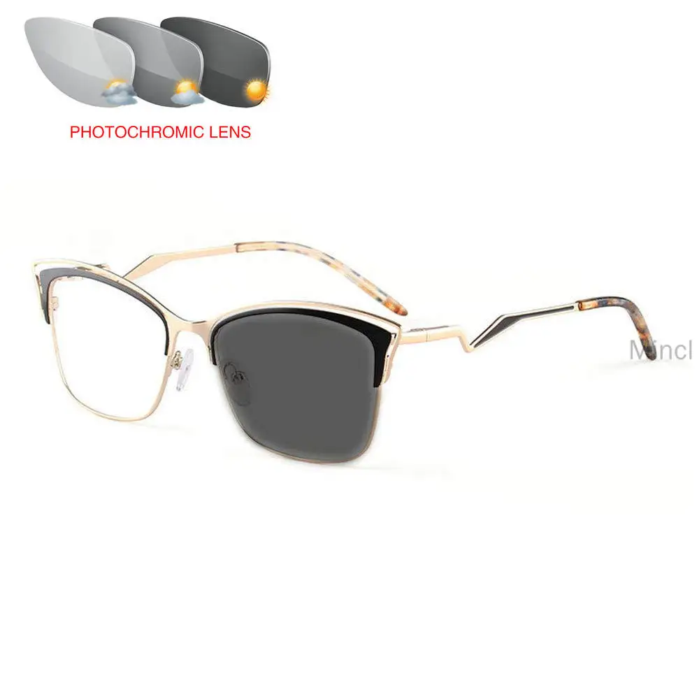 MINCL/2019 Новый Кот Женский солнцезащитный фотохромный оправа в деловом стиле