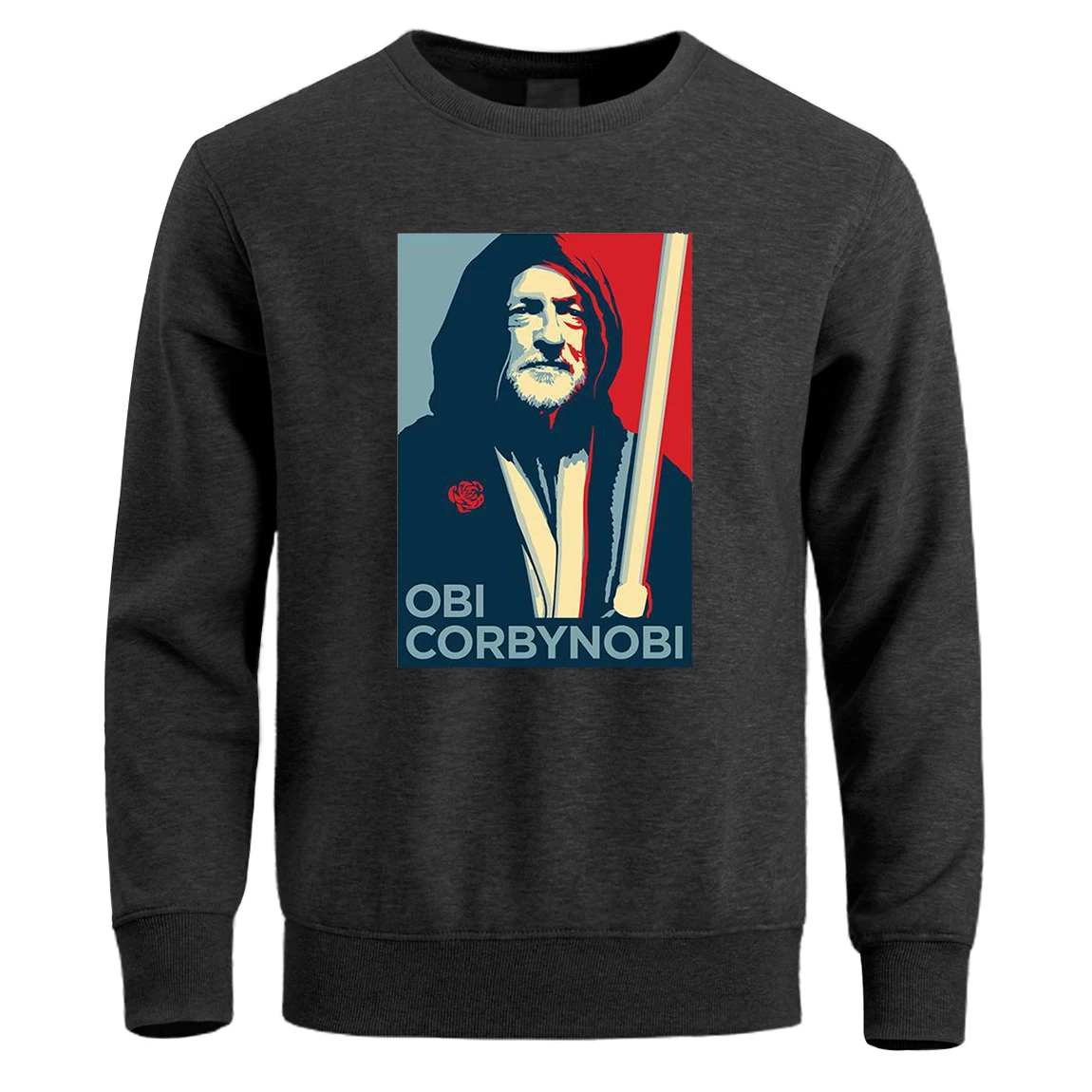 Obi Corbynobi Звездные войны толстовка мужская с круглым вырезом толстовки зимние