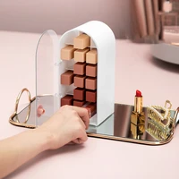 18 grids lipstick rack transparent cosmetic storage box fashion nail polish makeup lipstick display rack makeup organizer tool