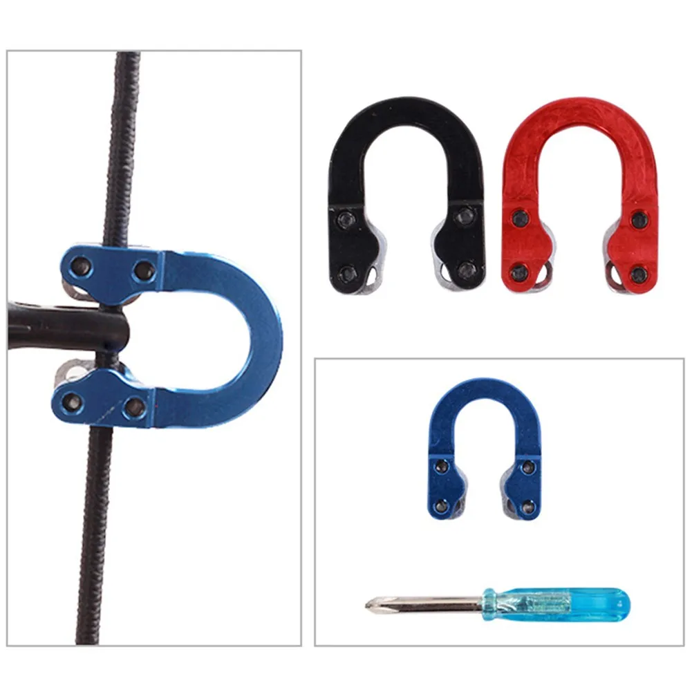

Archery Metal Composite D Ring U Nock Bowstring Safety Rope Bow Release Compound Bow Equipment U-ring Buckle Spanner