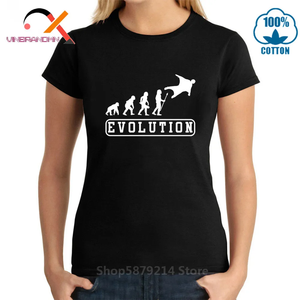Футболка Evolution of Wingsuiting для экстремального спорта приключения с парашютом