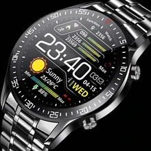 New 2021 Smart Watch Men Heart Rate Blood Pressure Information Reminder Sport Waterproof Smart Watch For Android IOS Phone+Box
