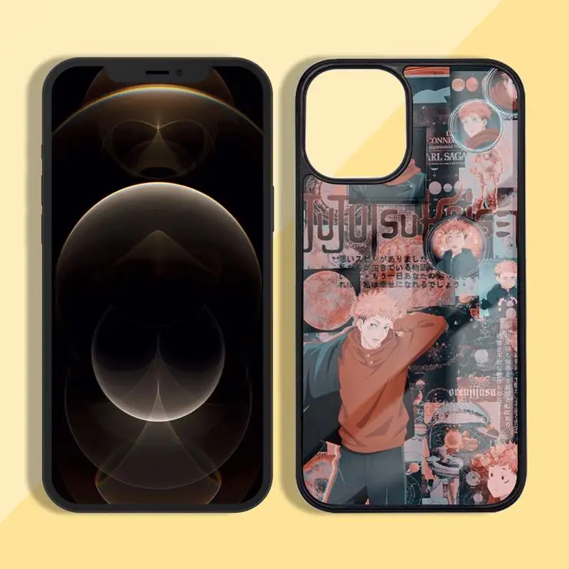 

Japan Anime Jujutsu Kaisen Phone Case Silicone TPU+PC For iPhone11 12 mini Pro MAX 7 8 Plus X XR XS Samsung S20 10 9 8Plus ultra