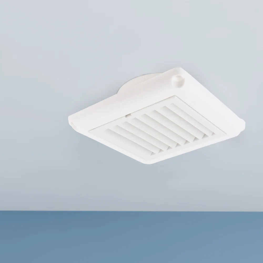 

1PC Air Vent Ventilation Grill Cover Wall Ceiling Mounted Vent Built-in Fly Screen Mesh for Bathroom Office Home (White, 100mm)