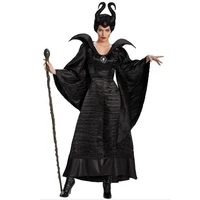s 2xl halloween witch maleficent sleeping beauty movie costume adult women evil dress horn hat outfit hat helmet hood bar