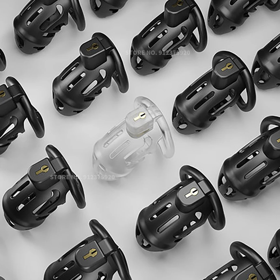 Penis Lock Cage Set Lightweight Male Custom Curved Chastity Device Kit Dick Cock Bondage Ring Cobra Trainer for Men Sex Toys | Красота и