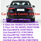 Логотип багажника, 3 знака, звездная Эмблема для класса A C E CLA GLC с оригинальной дугой W117 W176 W177 W204 W205 W213 W253 W218 W212 X156 значки