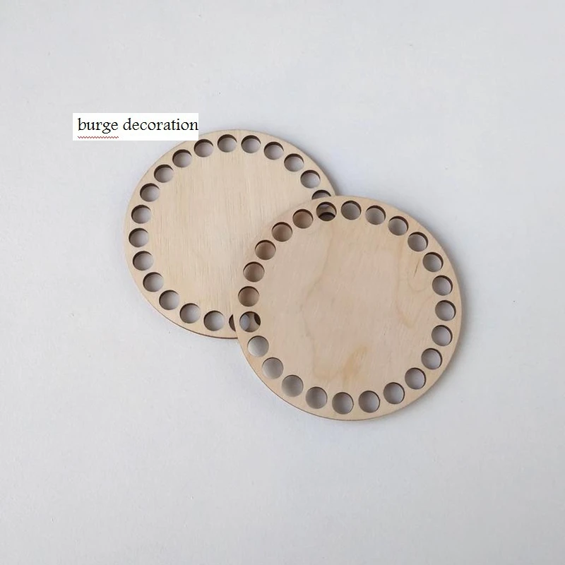 

Set of 20pcs Circle wooden base 4 in Wooden Bottoms for Crochet Baskets