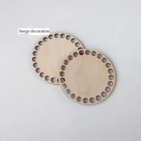set of 20pcs circle wooden base 4 in wooden bottoms for crochet baskets