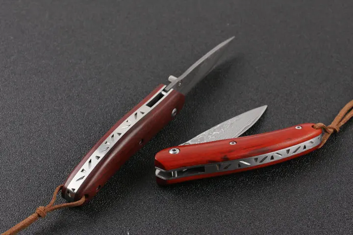 Новый продукт VG10 Дамасская сталь Портативный складной нож Военный Нож EDC