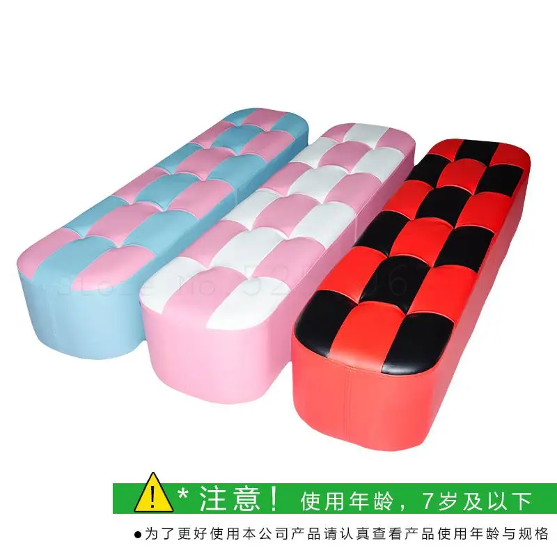 Длинный кожаный стул для дошкольного обучения детей чтения в магазине скамейки