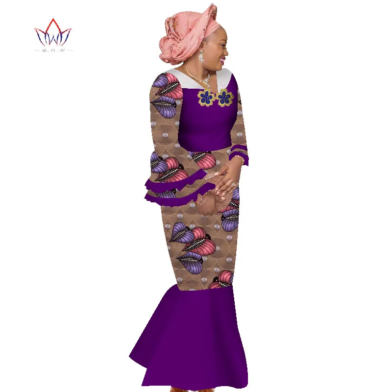 Новые африканские хлопковые платья для женщин одежда с v образным вырезом