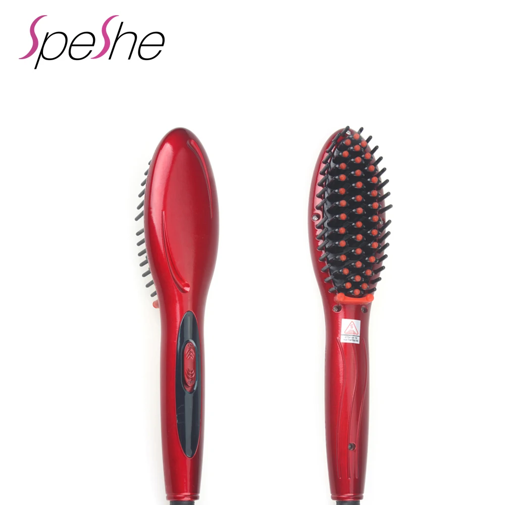 Массажная щетка для выпрямления волос электрическая керамическая расческа